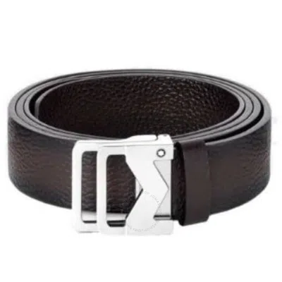 Montblanc M Buckle Sfumato Leather Belt 131180 In Brown