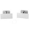 Montblanc M Rectangular Cufflinks In Silver Tone