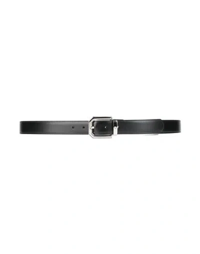 Montblanc Man Belt Black Size Onesize Leather