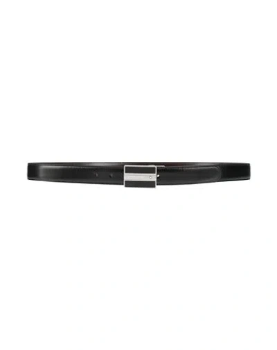 Montblanc Man Belt Black Size Onesize Leather