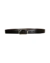 Montblanc Man Belt Black Size Onesize Leather In Black