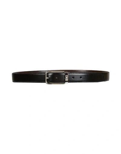 Montblanc Man Belt Black Size Onesize Leather