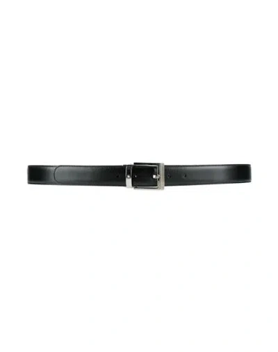 Montblanc Man Belt Black Size Onesize Leather