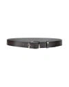 Montblanc Man Belt Dark Brown Size Onesize Leather In Brown