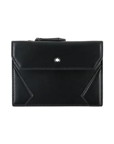 Montblanc Man Cardholder Black Size - Leather