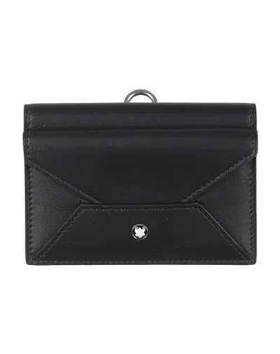 Montblanc Man Cardholder Black Size - Leather