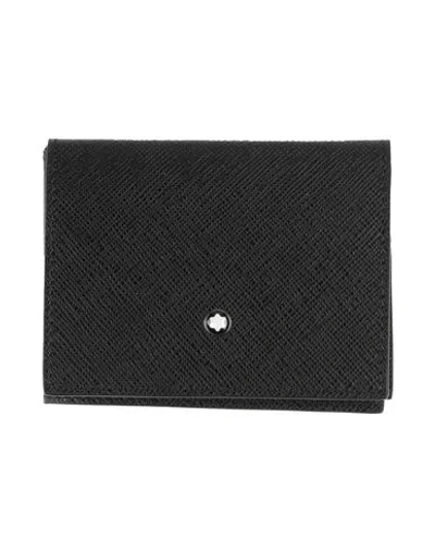 Montblanc Man Cardholder Black Size - Leather