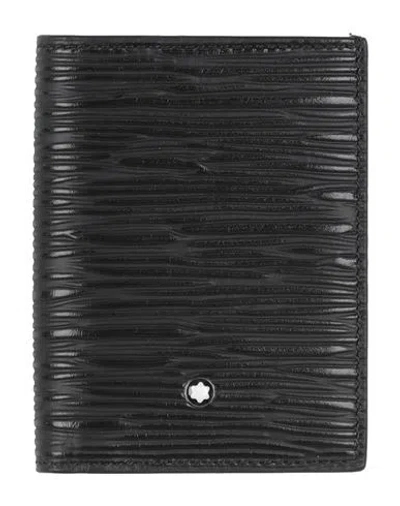 Montblanc Man Cardholder Black Size - Leather