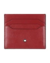 Montblanc Man Cardholder Brick Size - Leather In Red