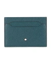 Montblanc Man Cardholder Deep Teal Size - Leather