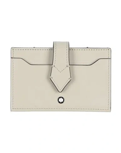 Montblanc Man Cardholder Ivory Size - Leather In Neutral