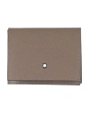 Montblanc Man Cardholder Khaki Size - Leather In Sand