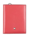 Montblanc Man Cardholder Red Size - Leather In Red