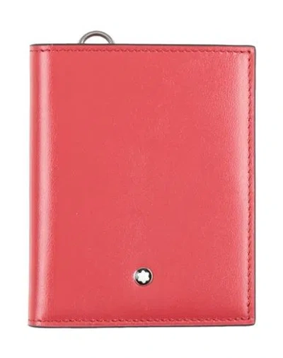 Montblanc Man Cardholder Red Size - Leather