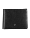 Montblanc Man Wallet Black Size - Leather In Black