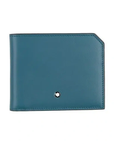 Montblanc Man Wallet Deep Jade Size - Leather In Green
