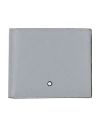 Montblanc Man Wallet Grey Size - Leather In Gray