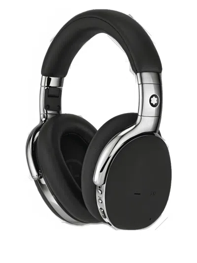 Montblanc Mb 01 Over-ear Chrome-trim Headphones In Black