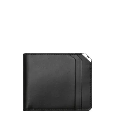 Pre-owned Montblanc Mb Urban Spirit Wallet 6cc Black If 119314 Mb119314 - Mint In Box