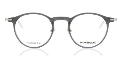 Montblanc Mb0099o 001 Occhiali Da Vista Grigi Per Uomo (solo Montatura) In Gold