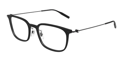 Montblanc Mb0100o 010 Occhiali Da Vista Neri Per Uomo (solo Montatura) In Black