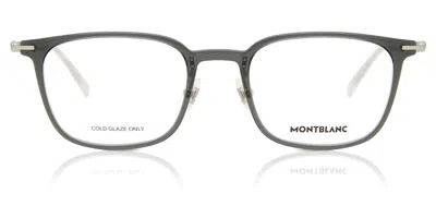 Montblanc Mb0100o 001 Occhiali Da Vista Grigi Per Uomo (solo Montatura) In Blue
