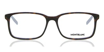 Montblanc Mb0152o 006 Occhiali Da Vista Tartarugatishell Per Uomo (solo Montatura) In White