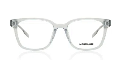 Montblanc Mb0180ok Vestibilità Orientale 008 Occhiali Da Vista Grigi Per Uomo (solo Montatura) In Neutral