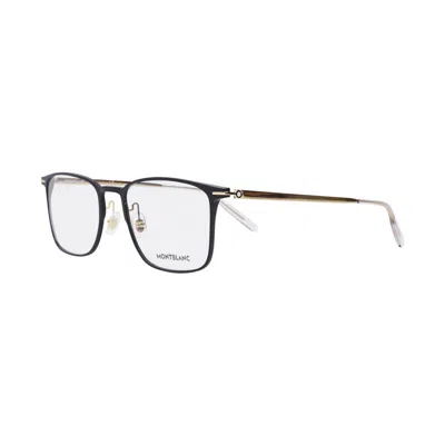 Montblanc Mb0193o002 Rectangle Full Rim Eyeglasses In Black