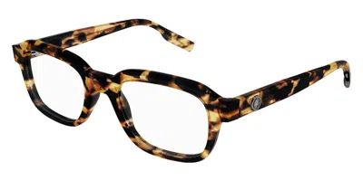 Montblanc Mb0202o 003 Men's Glasses Tortoiseshell Size 52 - Free Lenses - Blue Light Block Available In Black