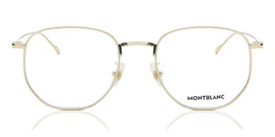 Montblanc Mb0213oa Asian Fit Men's Glasses, Gold, Size 53