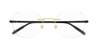 Montblanc Mb0220oa Asian Fit 001 Men's Glasses Silver Size 54 - Free Lenses - Blue Light Block Available
