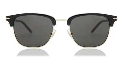 Montblanc Mb0242s 005 Men's Sunglasses Black Size 55
