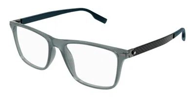 Montblanc Mb0251o Men's Glasses, Clear, Size 56 In Gray