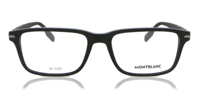 Montblanc Mb0252o Asian Fit Men's Glasses, Black, Size 56