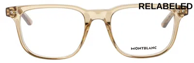Montblanc Mb0256 O Eyeglasses In Beige - Demo