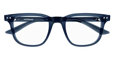 Montblanc Mb0256o Men's Glasses, Blue, Size 53