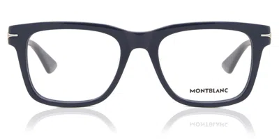 Montblanc Mb0266o Men's Glasses, Blue, Size 52