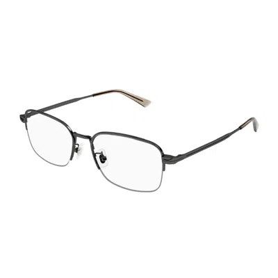 Montblanc Mb0269oa003 Rectangle Semi-rim Eyeglasses In Transparent