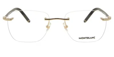 Montblanc Mb0274o Asian Fit Men's Glasses, Gold, Size 53