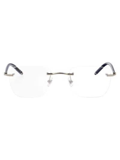 Montblanc Mb0274o Glasses In 001 Gold Black Transparent