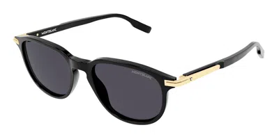 Montblanc Mb0276s 001 Men's Sunglasses Black Size 52