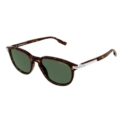 Montblanc Mb0276s002 Tortoiseshell Acetate Sunglasses In Brown