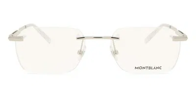 Montblanc Mb0279o Men's Glasses, Silver, Size 54