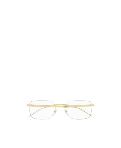 Montblanc Mb0279o Rimless Rectangle-frame Glasses In White