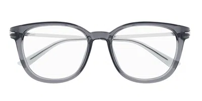 Montblanc Mb0309oa Asian Fit Men's Glasses, Grey, Size 53 In Gray