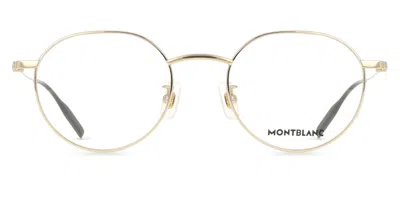 Montblanc Mb0317oa Asian Fit Men's Glasses, Gold, Size 50