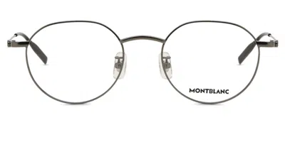 Montblanc Mb0317oa Asian Fit Men's Glasses, Gunmetal, Size 50 In Gray