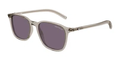 Montblanc Mb0325s 006 Men's Sunglasses Brown Size 53 In Gray