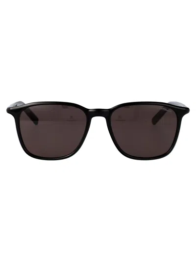 Montblanc Mb0325s Sunglasses In Black-black-grey
